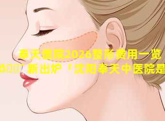 奉天医院2026整形费用一览 🐯 新出炉「沈阳奉天中医院是三甲医院吗」